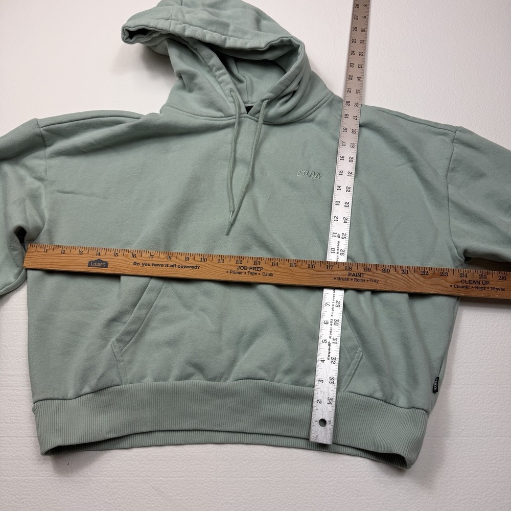 Vans sage green Cropped Hoodie women's - Picture 6 of 10